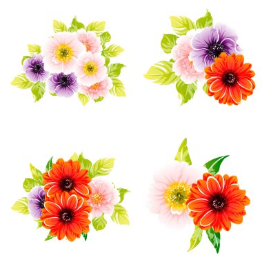 vektör çizim parlak çiçek desen arka plan