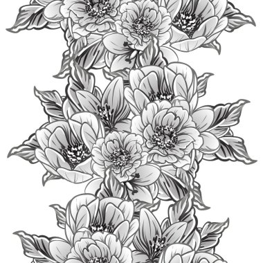 vintage çiçek desen arka plan vektör çizim