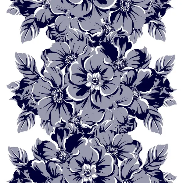 vintage çiçek desen arka plan vektör çizim