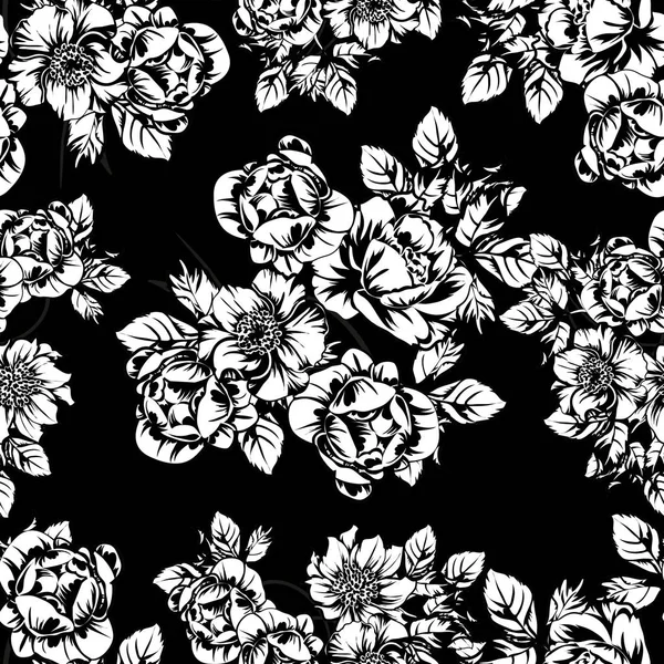 Vektor Illustration Von Vintage Blumen Muster Hintergrund — Stockvektor