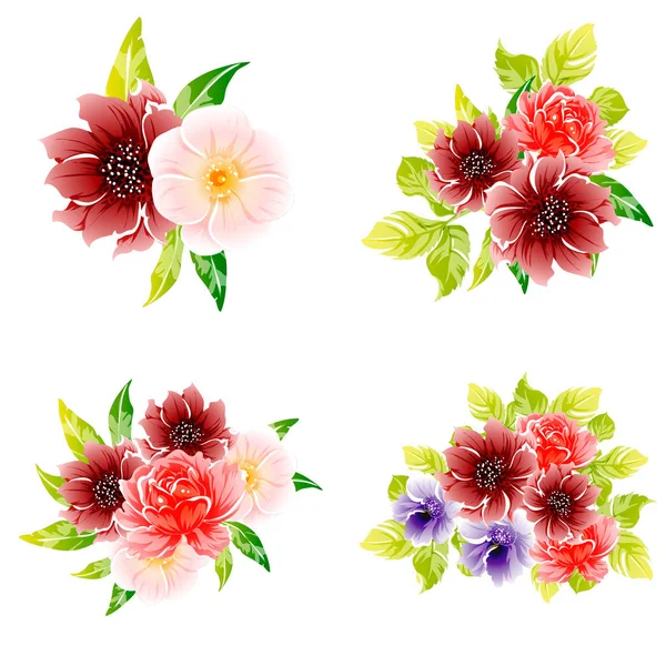 vektör çizim parlak çiçek desen arka plan