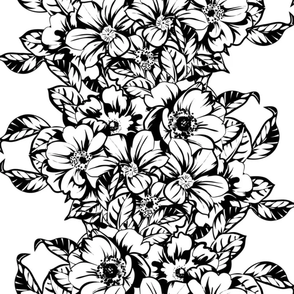 Vektor Illustration Von Vintage Blumen Muster Hintergrund — Stockvektor