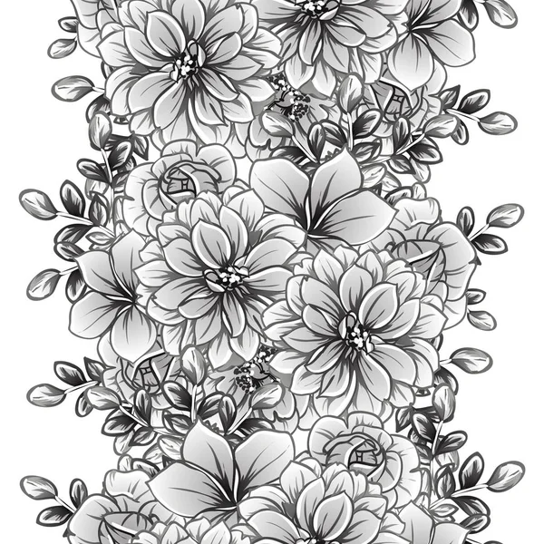 vintage çiçek desen arka plan vektör çizim