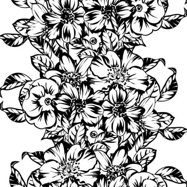 vintage çiçek desen arka plan vektör çizim