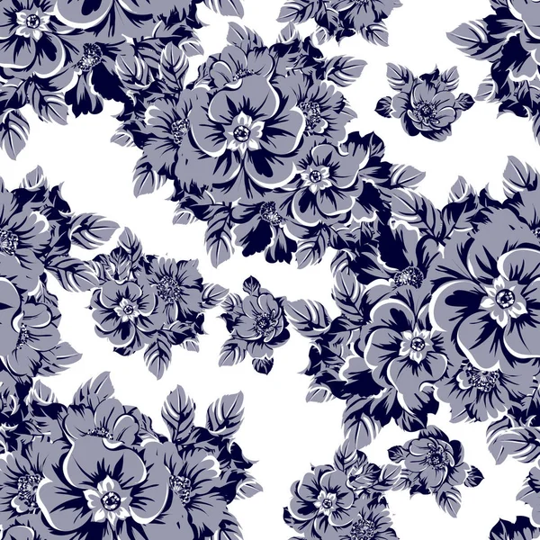 vintage çiçek desen arka plan vektör çizim