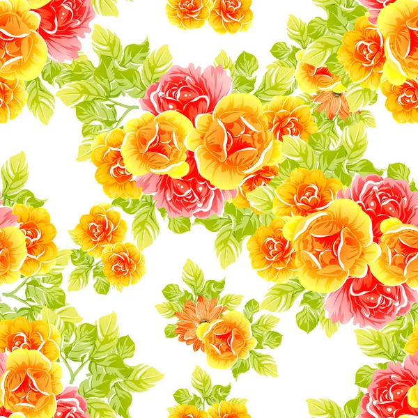 vektör çizim parlak çiçek desen arka plan