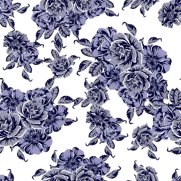 vintage çiçek desen arka plan vektör çizim