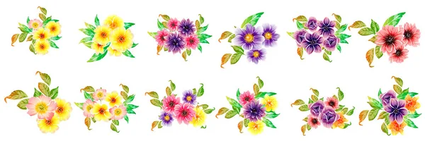 Vektor Illustration Von Hellen Blumen Muster Hintergrund — Stockvektor
