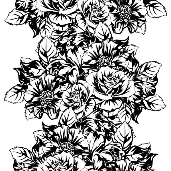 vintage çiçek desen arka plan vektör çizim