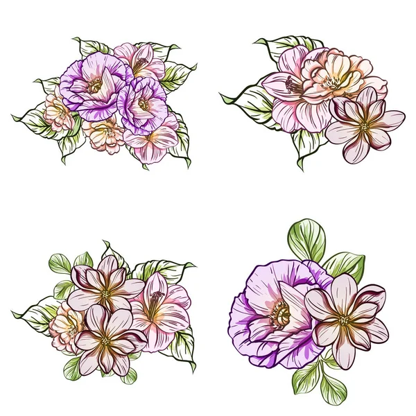 vektör çizim parlak çiçek desen arka plan