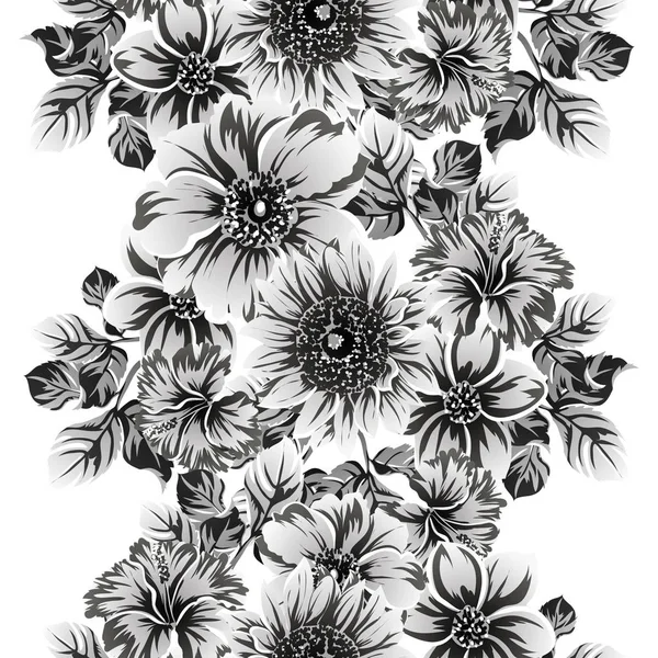 Vektor Illustration Von Vintage Blumen Muster Hintergrund — Stockvektor