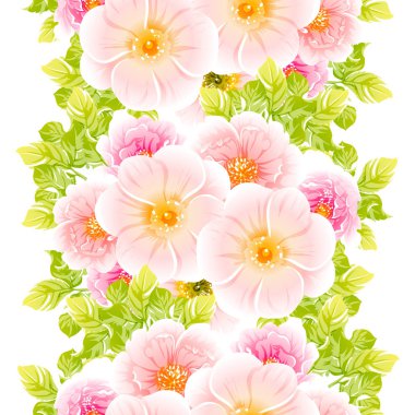 vektör çizim parlak çiçek desen arka plan