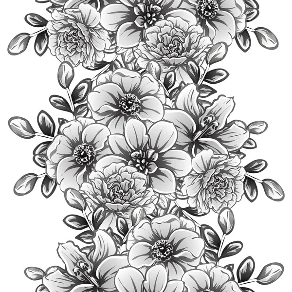 Векторна Ілюстрація Тла Вінтажних Квітів — стоковий вектор