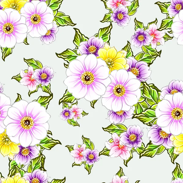 vektör çizim parlak çiçek desen arka plan