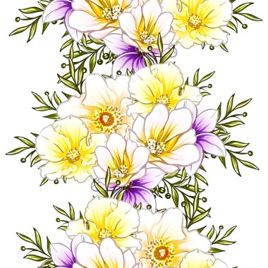vektör çizim parlak çiçek desen arka plan