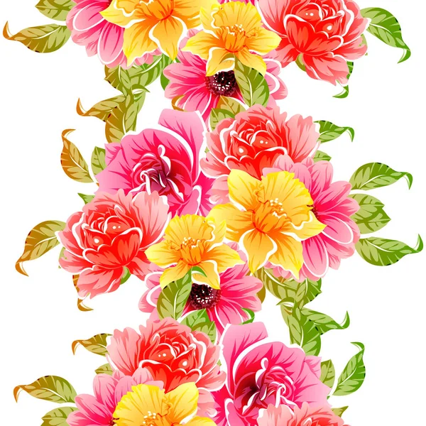 vektör çizim parlak çiçek desen arka plan