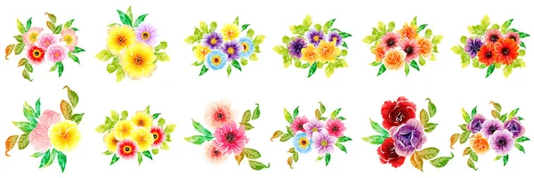 Illustration Vectorielle Fleurs Vives Motif Fond — Image vectorielle