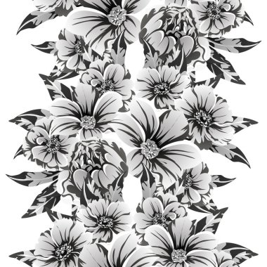 vintage çiçek desen arka plan vektör çizim