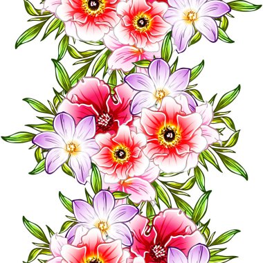 vektör çizim parlak çiçek desen arka plan