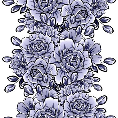 vintage çiçek desen arka plan vektör çizim