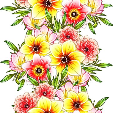vektör çizim parlak çiçek desen arka plan