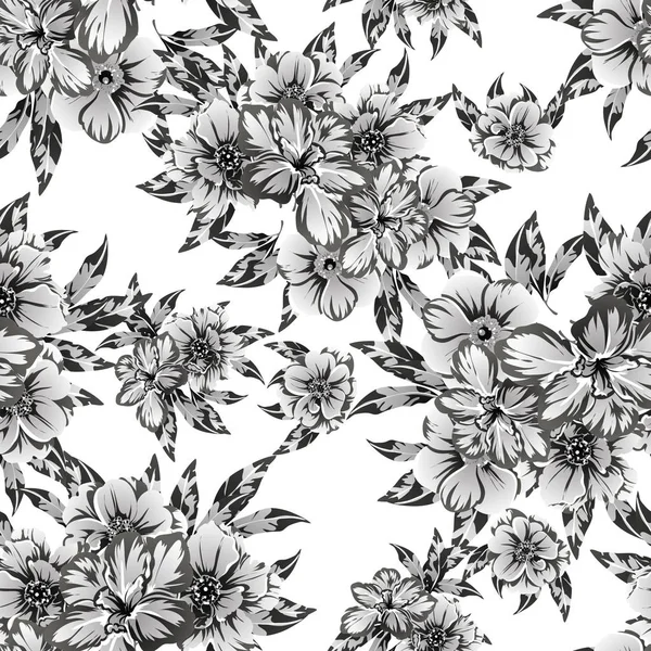 Vektor Illustration Von Vintage Blumen Muster Hintergrund — Stockvektor