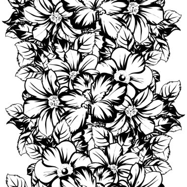 vintage çiçek desen arka plan vektör çizim