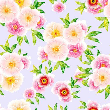 vektör çizim parlak çiçek desen arka plan