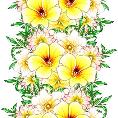 vektör çizim parlak çiçek desen arka plan