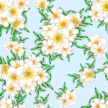 vektör çizim parlak çiçek desen arka plan