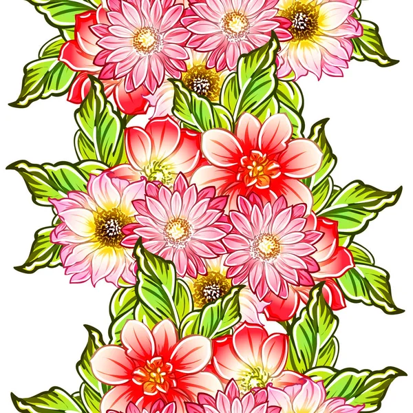 vektör çizim parlak çiçek desen arka plan