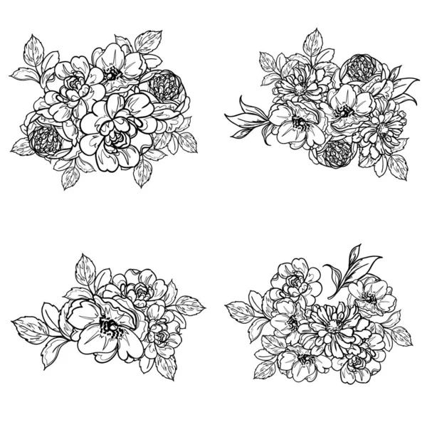 Vektor Illustration Von Vintage Blumen Muster Hintergrund — Stockvektor