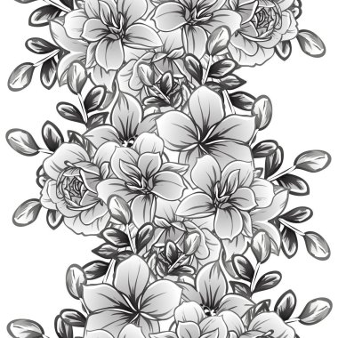 vintage çiçek desen arka plan vektör çizim