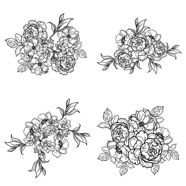 Vectorillustratie Van Vintage Bloemen Patroon Achtergrond — Stockvector