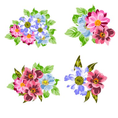 Renkli vintage tarzı çiçekler pürüzsüz desen