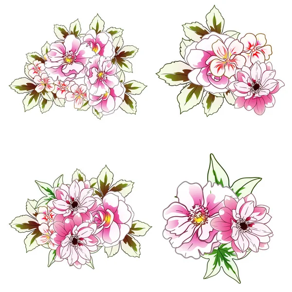 Kleurrijke Vintage Stijl Bloemen Naadloos Patroon — Stockvector