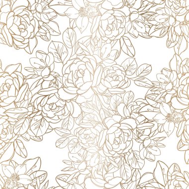 bej çiçekler arka plan, vektör illüstrasyon pankartı