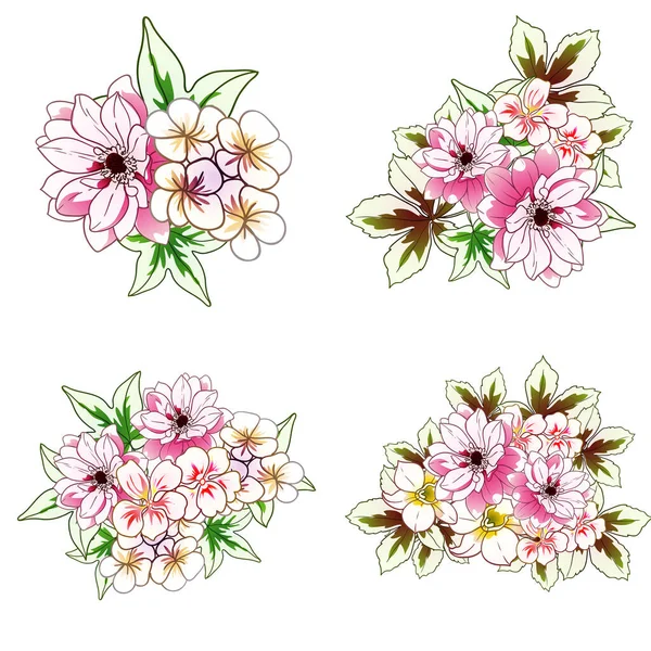 Fleurs Colorées Fond Sans Couture Bannière Illustration Vectorielle — Image vectorielle