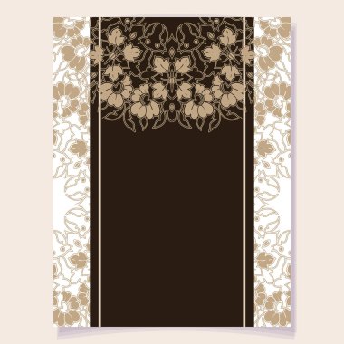 Kusursuz tek renkli süsleme deseni