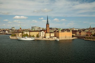 Stockholm, İsveç - The Old Town (Gamla Stan), Monteliusvagen görünümünden