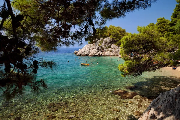 Kroatië Brela Makarska Riviera Dalmatië Adriatische Zee — Stockfoto