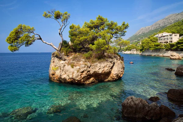 Croácia Brela Makarska Riviera Dalmácia Mar Adriático — Fotografia de Stock