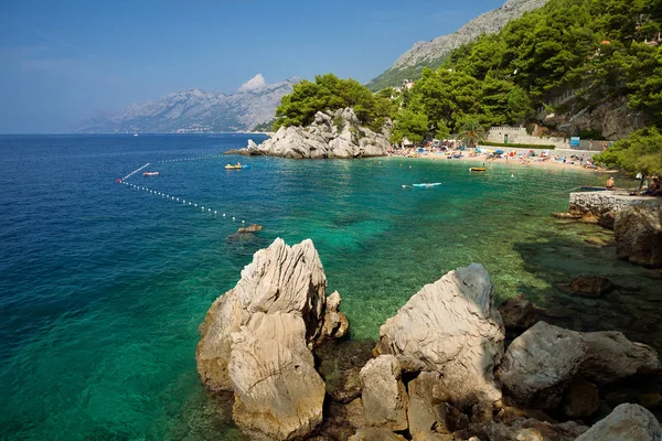 Croazia Brela Riviera Makarska Dalmazia Mare Adriatico — Foto Stock