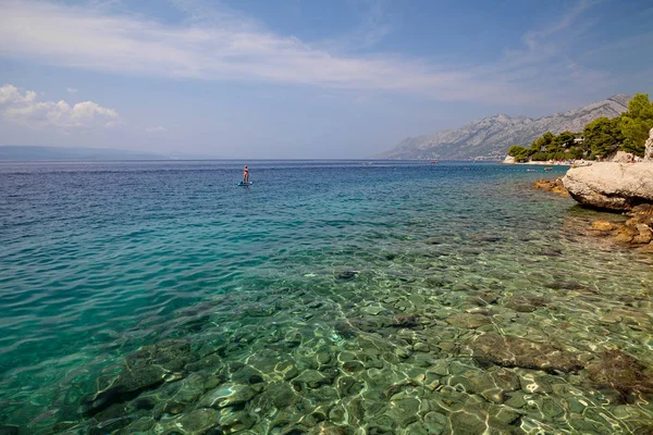 Croazia Brela Riviera Makarska Dalmazia Mare Adriatico — Foto Stock