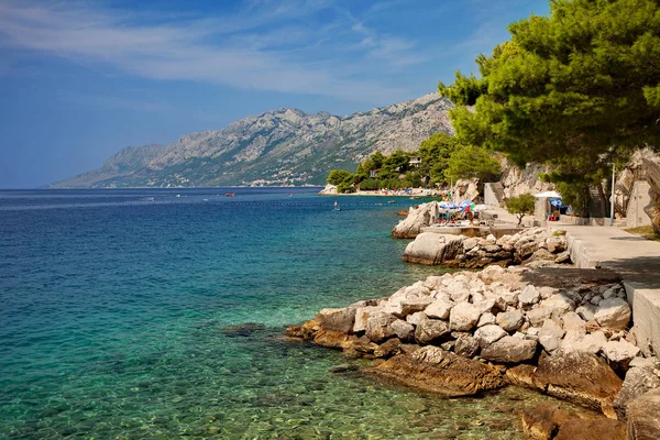 Croazia Brela Riviera Makarska Dalmazia Mare Adriatico — Foto Stock