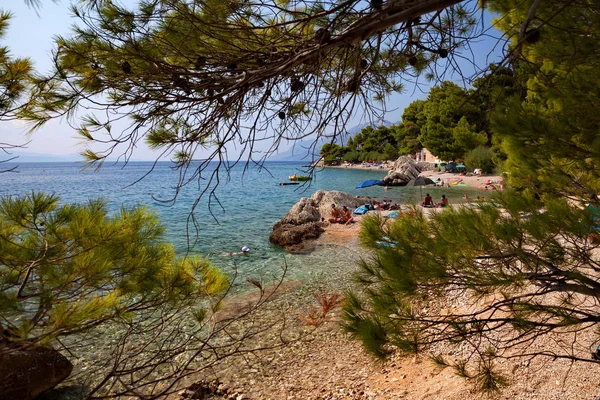 Croácia Brela Makarska Riviera Dalmácia Mar Adriático — Fotografia de Stock