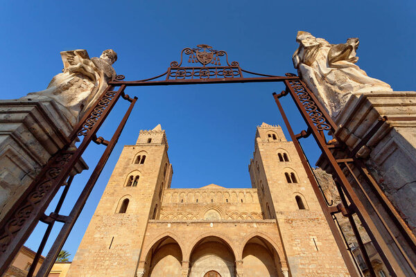 Cefalu, Sicily, Italy - The Cathedral-Basilica of Cefalu (Duomo di Cefalu) is a Roman Catholic church in Cefalu.