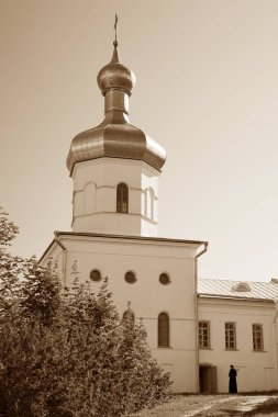 St. George Manastırı (Yuriev), Veliky Novgorod, Rusya. Yurievo köyü, Veliky Novgorod 'un dışında. UNESCO dünya mirası sahası.