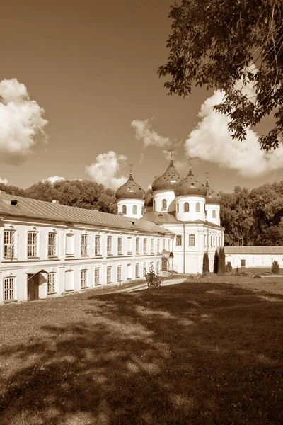 Klasztor Jerzego Juriew Veliky Nowogród Rosja Katedra Krzyża Klasztoru Jerzego — Zdjęcie stockowe