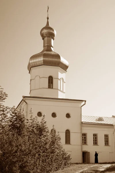 Monasterio San Jorge Yuriev Veliky Novgorod Rusia Yurievo Pueblo Las —  Fotos de Stock